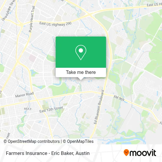 Farmers Insurance - Eric Baker map