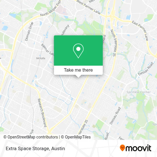 Extra Space Storage map