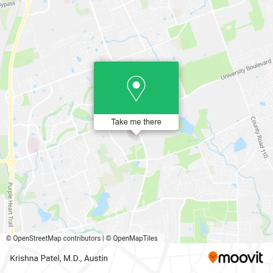 Krishna Patel, M.D. map