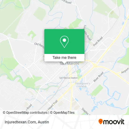 Injuredtexan.Com map