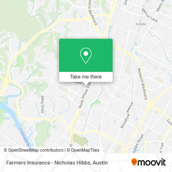 Farmers Insurance - Nicholas Hibbs map