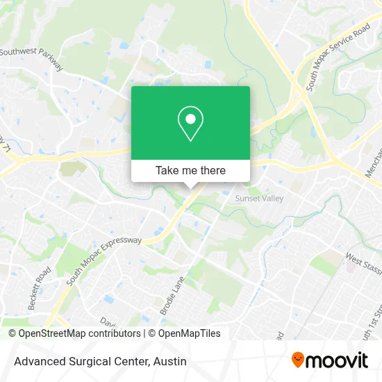 Advanced Surgical Center map