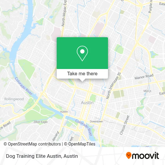 Dog Training Elite Austin map
