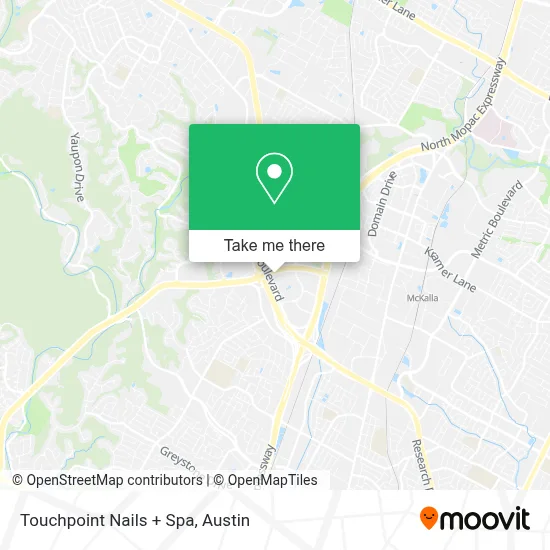 Touchpoint Nails + Spa map
