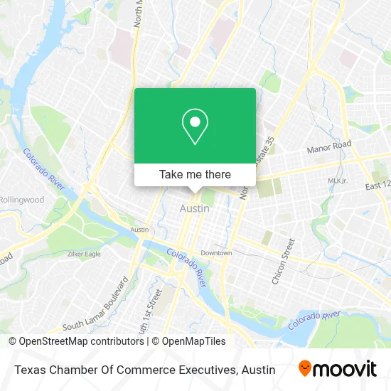 Texas Chamber Of Commerce Executives map