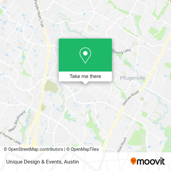 Unique Design & Events map