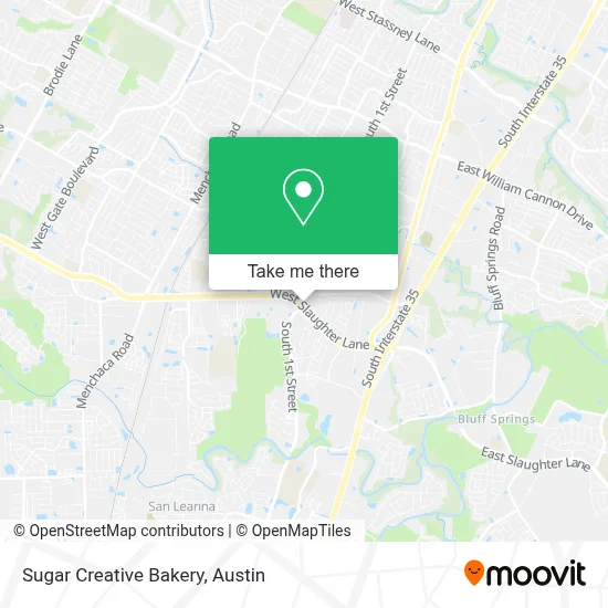 Sugar Creative Bakery map