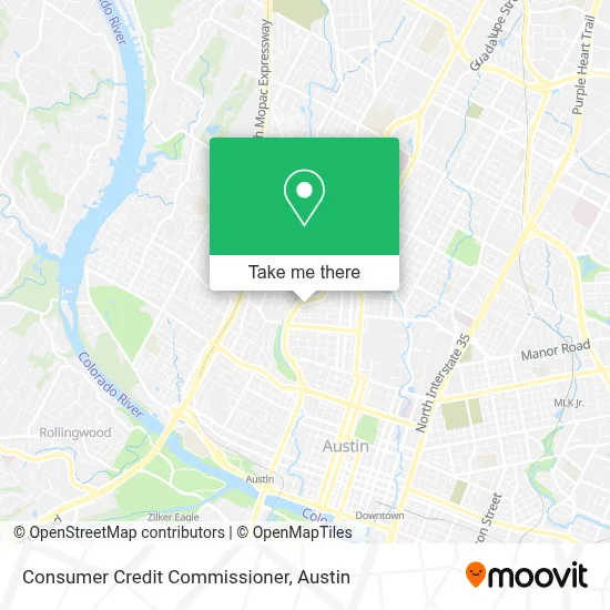 Consumer Credit Commissioner map