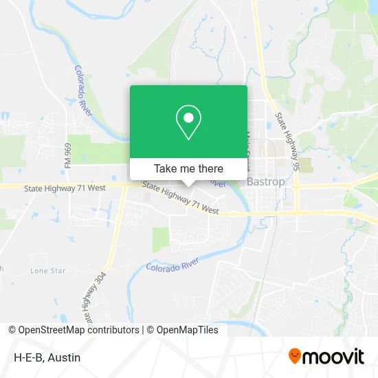 H-E-B map