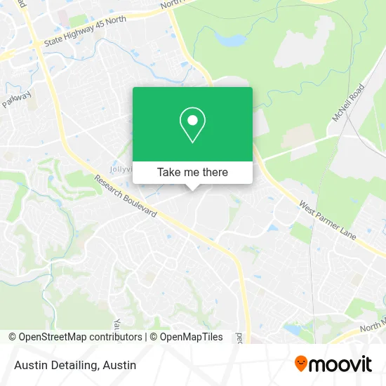 Austin Detailing map