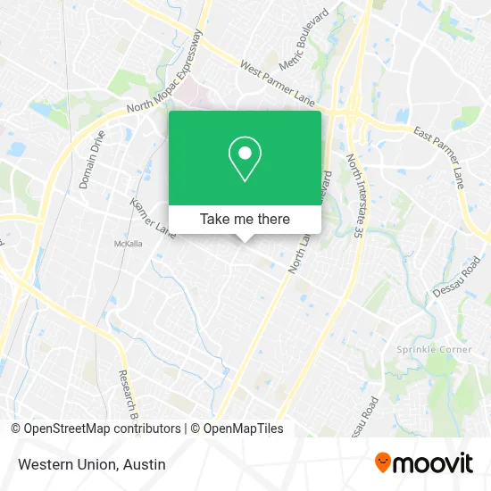 Western Union map