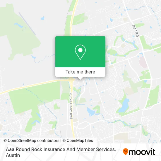 Aaa Round Rock Insurance And Member Services map