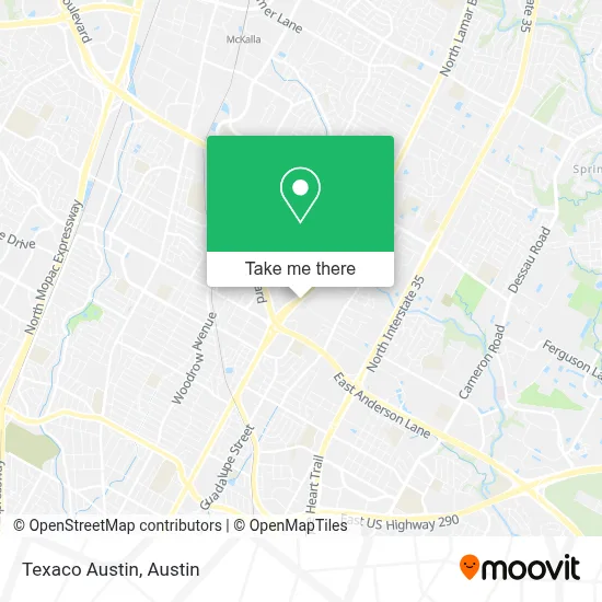 Texaco Austin map