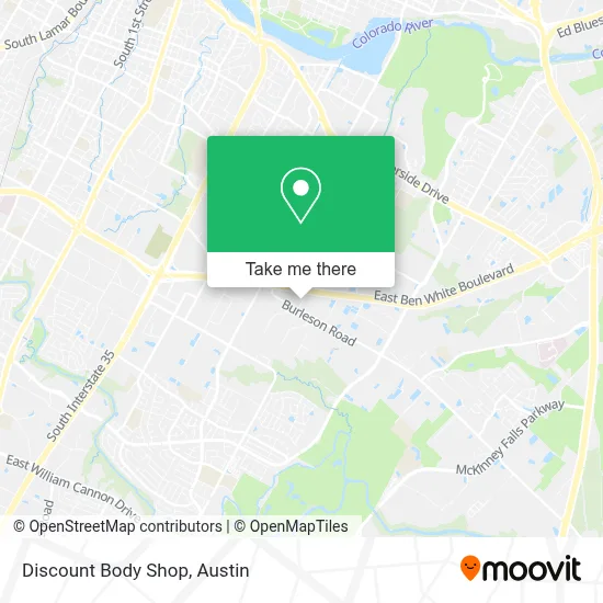 Discount Body Shop map