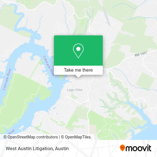 West Austin Litigation map