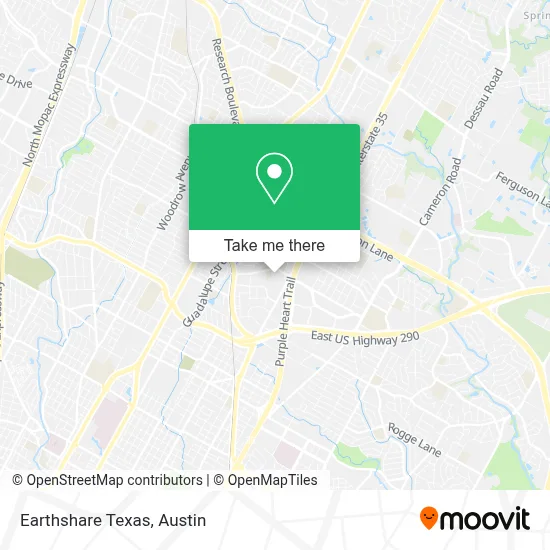 Earthshare Texas map