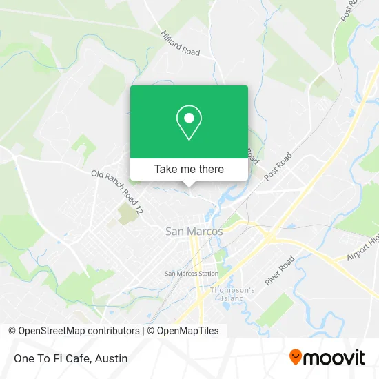 One To Fi Cafe map