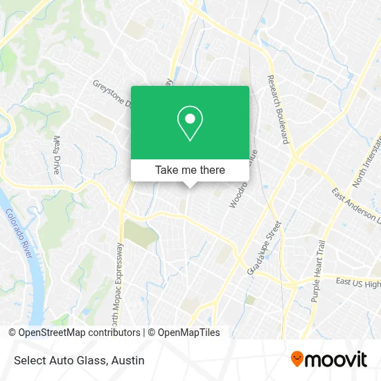 Select Auto Glass map