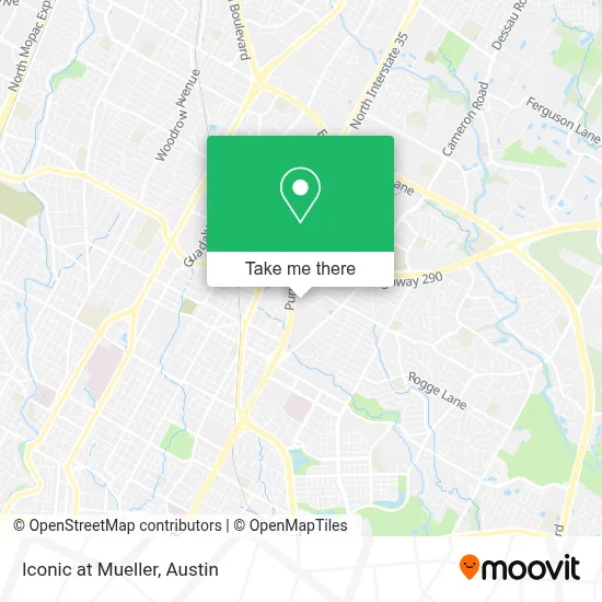 Iconic at Mueller map