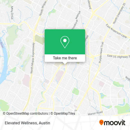 Elevated Wellness map