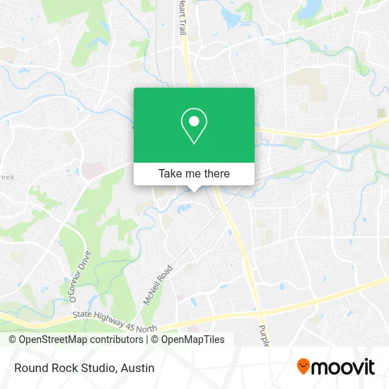 Round Rock Studio map