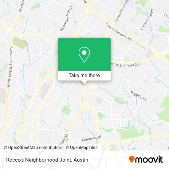 Rocco's Neighborhood Joint map