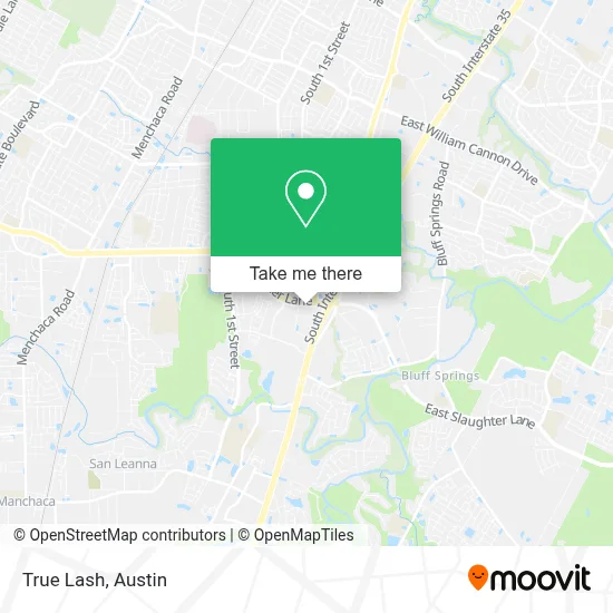 True Lash map