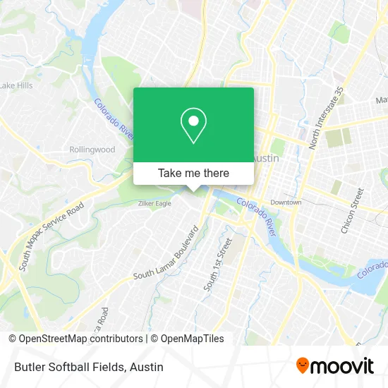 Butler Softball Fields map