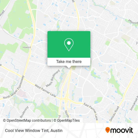 Cool View Window Tint map
