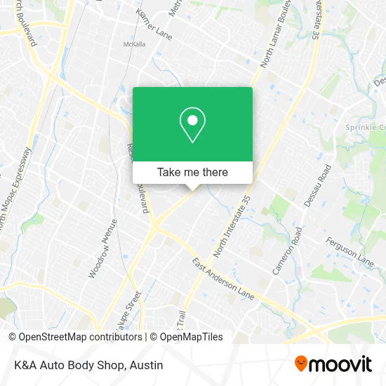 K&A Auto Body Shop map