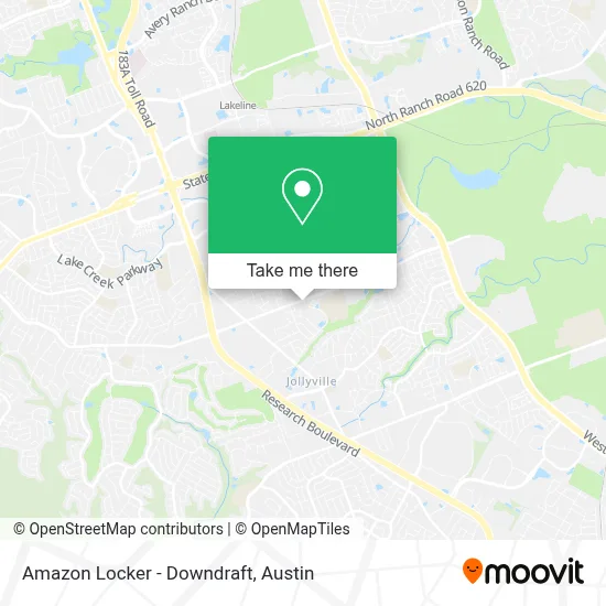 Amazon Locker - Downdraft map