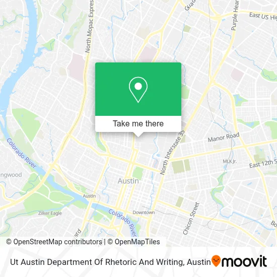 Ut Austin Department Of Rhetoric And Writing map