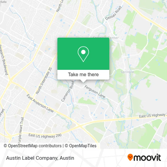 Austin Label Company map