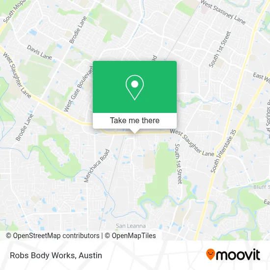 Robs Body Works map