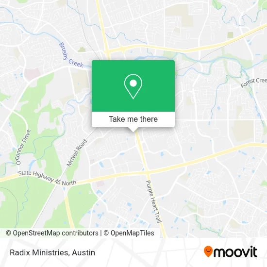 Radix Ministries map