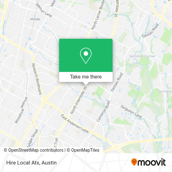 Hire Local Atx map