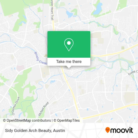Sidy Golden Arch Beauty map