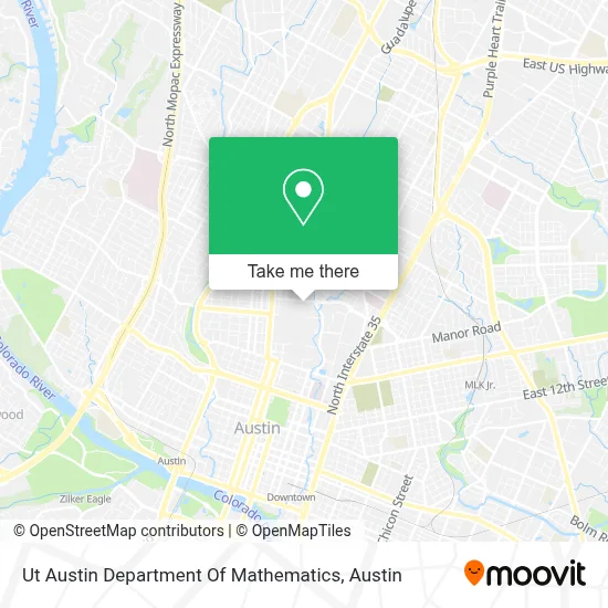 Ut Austin Department Of Mathematics map