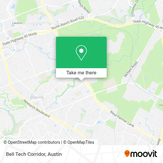 Bell Tech Corridor map