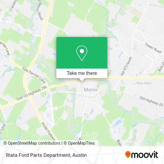 Riata Ford Parts Department map