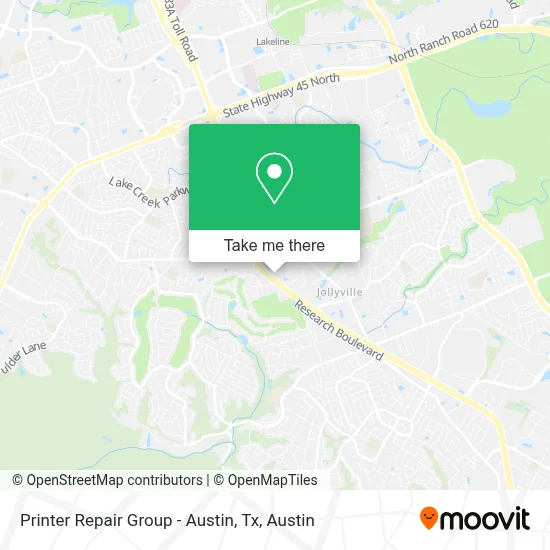 Printer Repair Group - Austin, Tx map