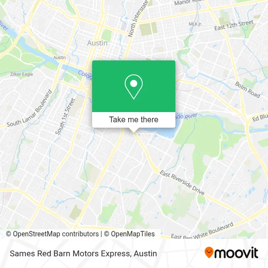 Sames Red Barn Motors Express map