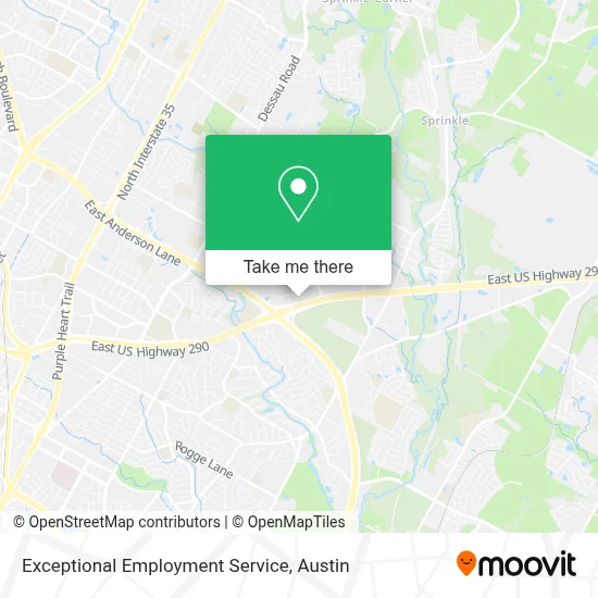 Exceptional Employment Service map