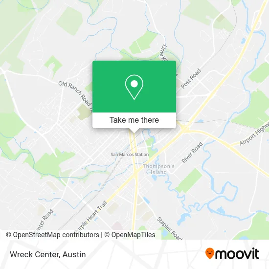 Wreck Center map
