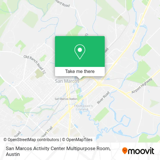 San Marcos Activity Center Multipurpose Room map