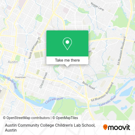 Austin Community College Children's Lab School map