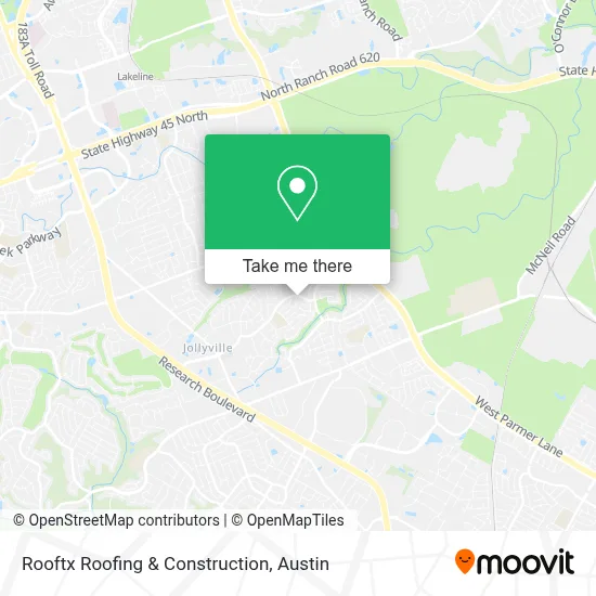 Rooftx Roofing & Construction map