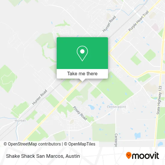 Shake Shack San Marcos map