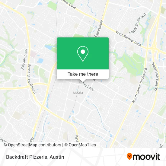 Backdraft Pizzeria map