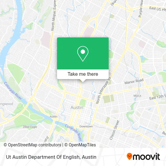 Ut Austin Department Of English map